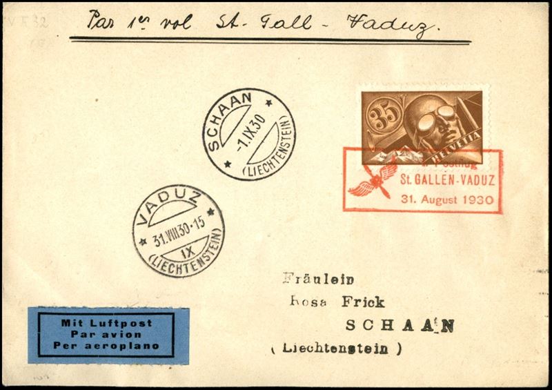 Svizzera / Aerogrammi