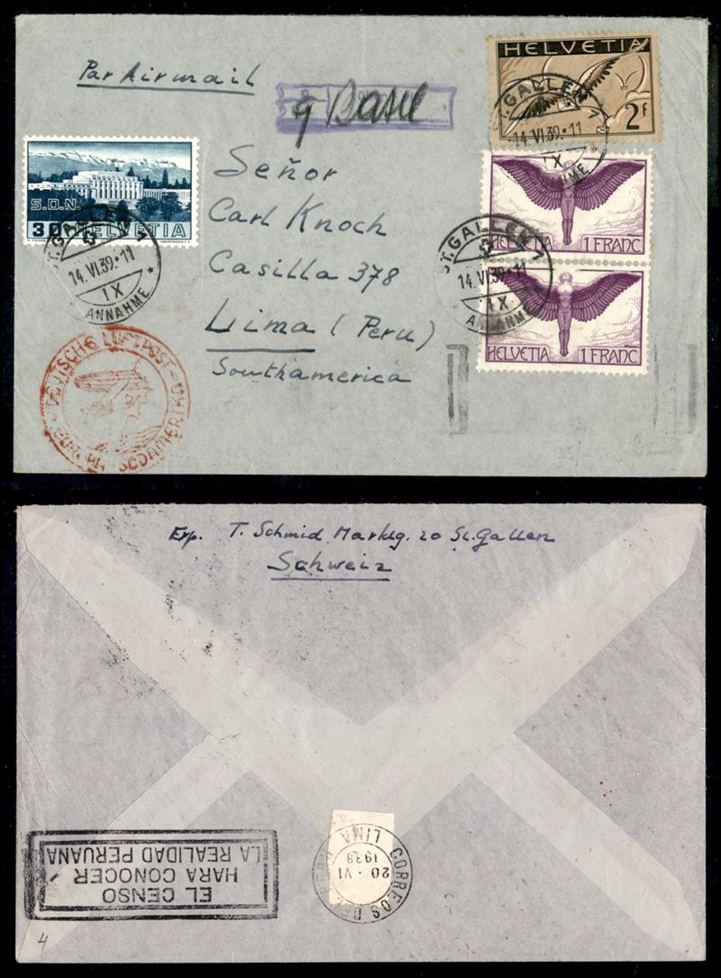 Svizzera / Aerogrammi