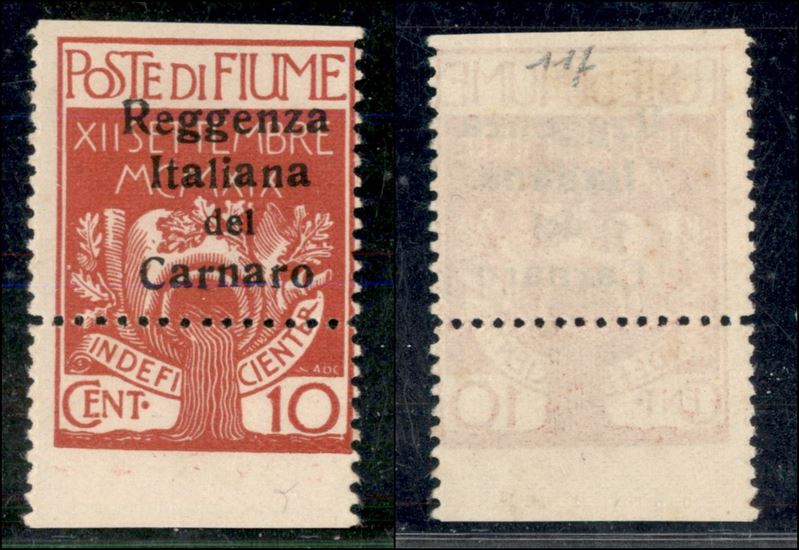 Italia / Occupazioni i Guerra Mondiale / Fiume / Posta Ordinaria