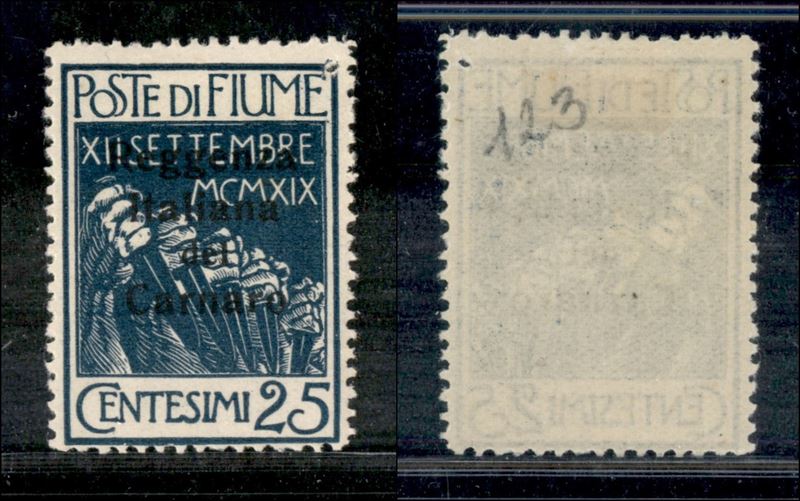 Italia / Occupazioni i Guerra Mondiale / Fiume / Posta Ordinaria