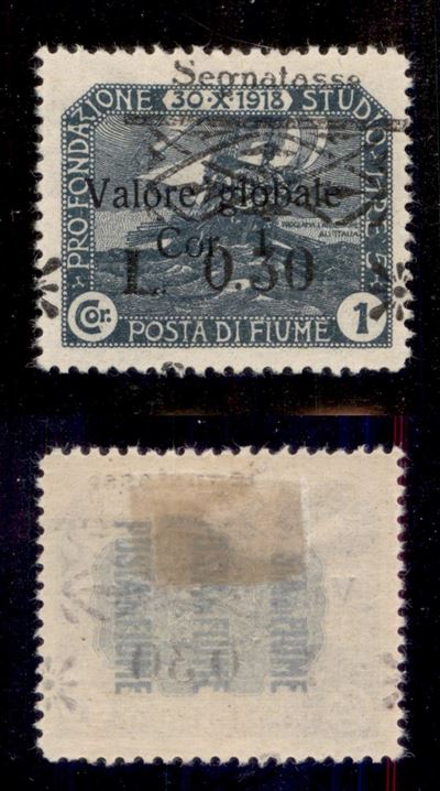 Italia / Occupazioni i Guerra Mondiale / Fiume / Segnatasse