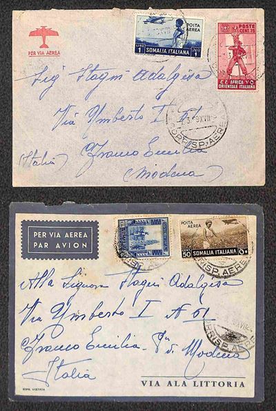 Italia / Colonie / Africa Orientale Italiana / Aerogrammi
