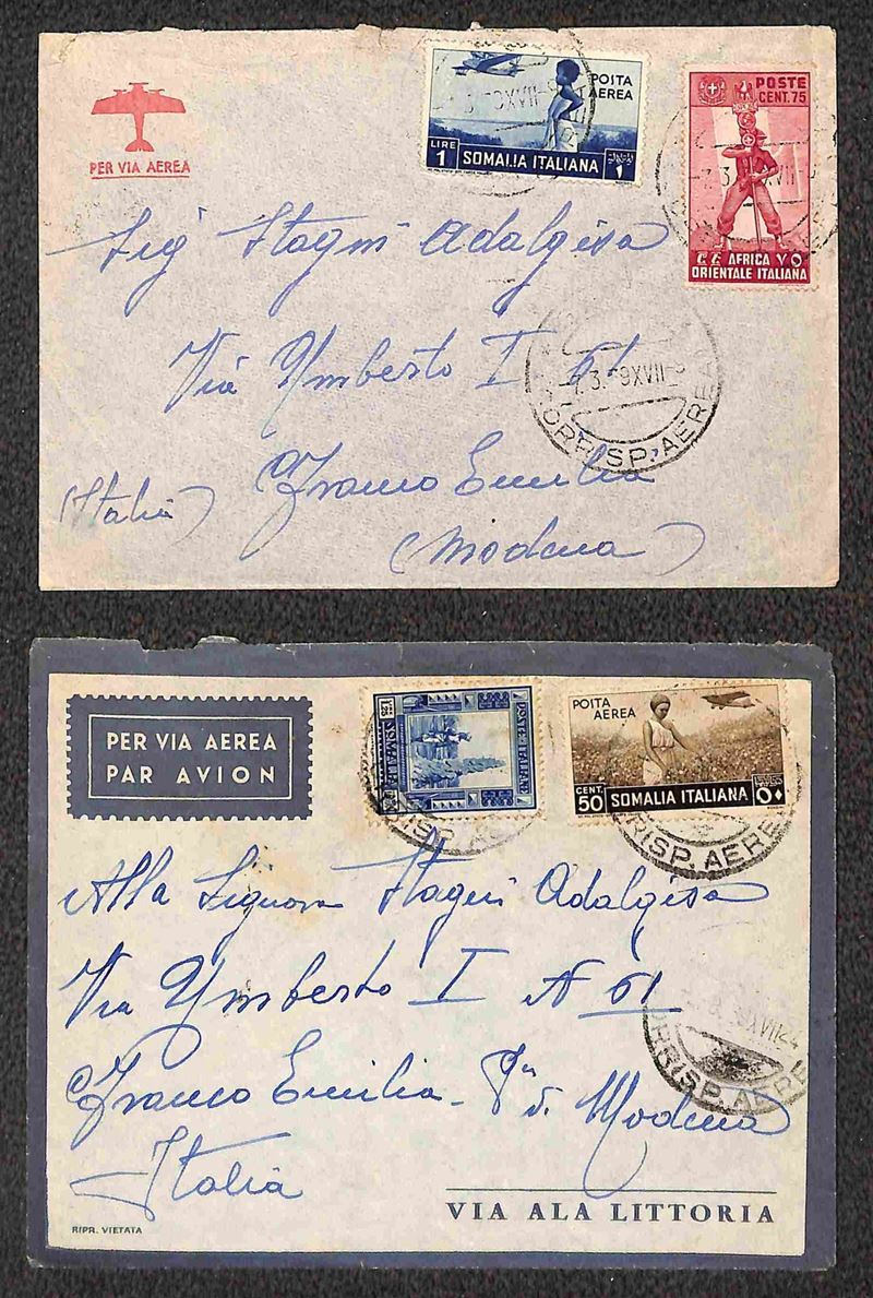 Italia / Colonie / Africa Orientale Italiana / Aerogrammi