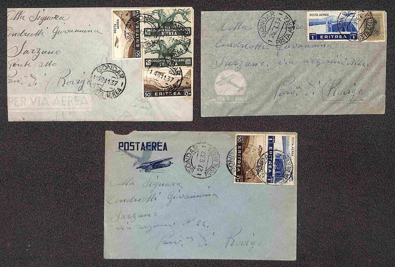 Italia / Colonie / Africa Orientale Italiana / Aerogrammi