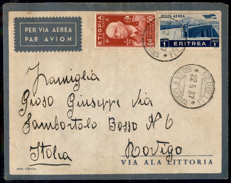 Italia / Colonie / Africa Orientale Italiana / Aerogrammi