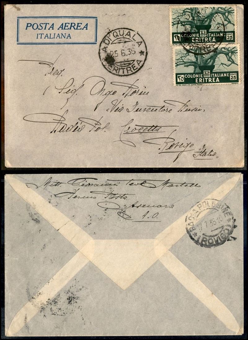 Italia / Colonie / Eritrea / Aerogrammi