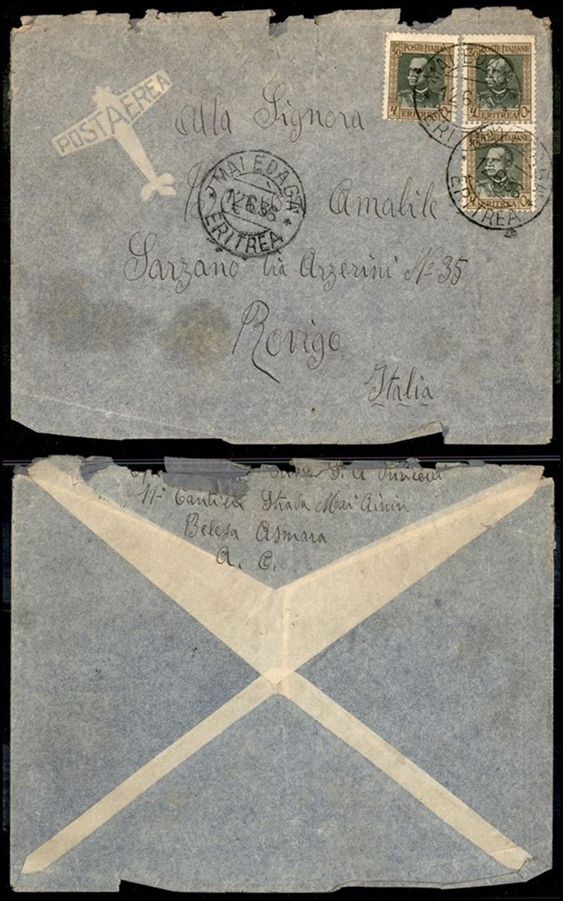 Italia / Colonie / Eritrea / Aerogrammi