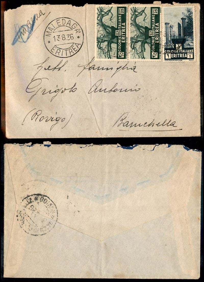 Italia / Colonie / Eritrea / Aerogrammi