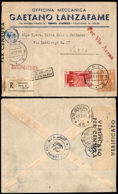 Italia / Colonie / Libia / Aerogrammi