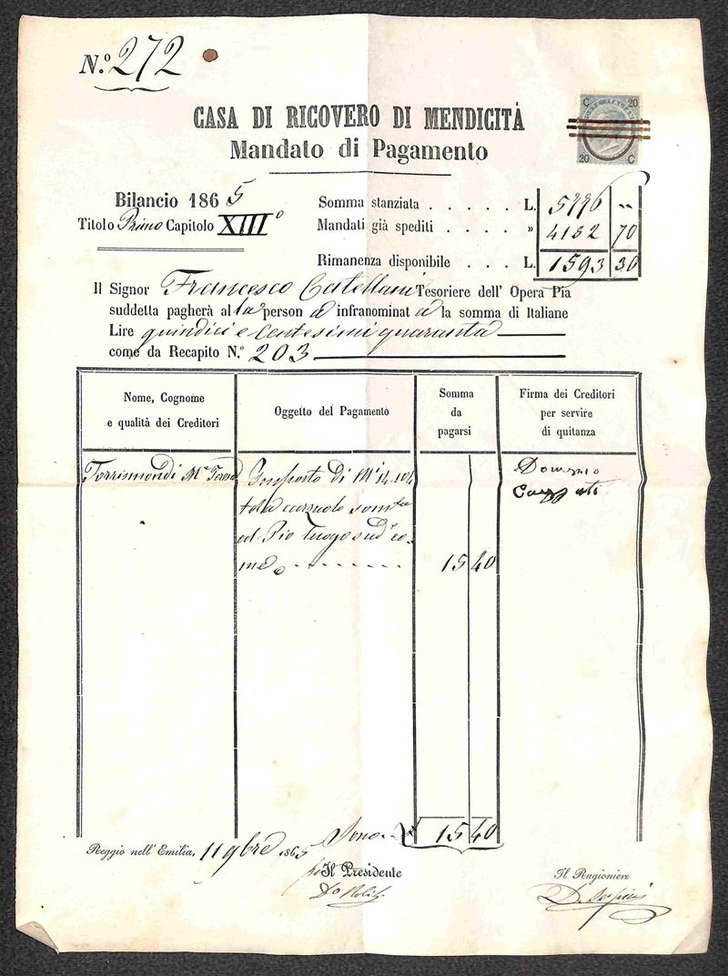 Italia / Regno / Posta Ordinaria