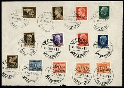 Italia / Occupazioni II Guerra Mondiale / Isole Jonie / Posta Ordinaria + Aerea