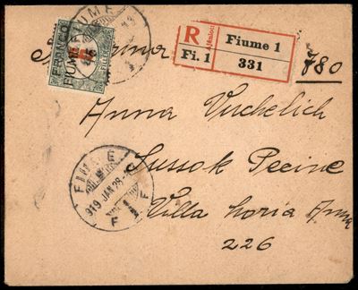 Italia / Occupazioni i Guerra Mondiale / Fiume / Posta Ordinaria