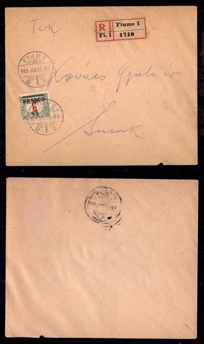 Italia / Occupazioni i Guerra Mondiale / Fiume / Posta Ordinaria