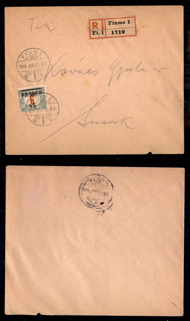 Italia / Occupazioni i Guerra Mondiale / Fiume / Posta Ordinaria