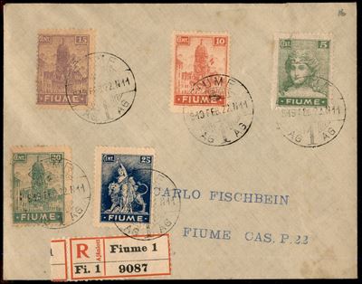 Italia / Occupazioni i Guerra Mondiale / Fiume / Posta Ordinaria