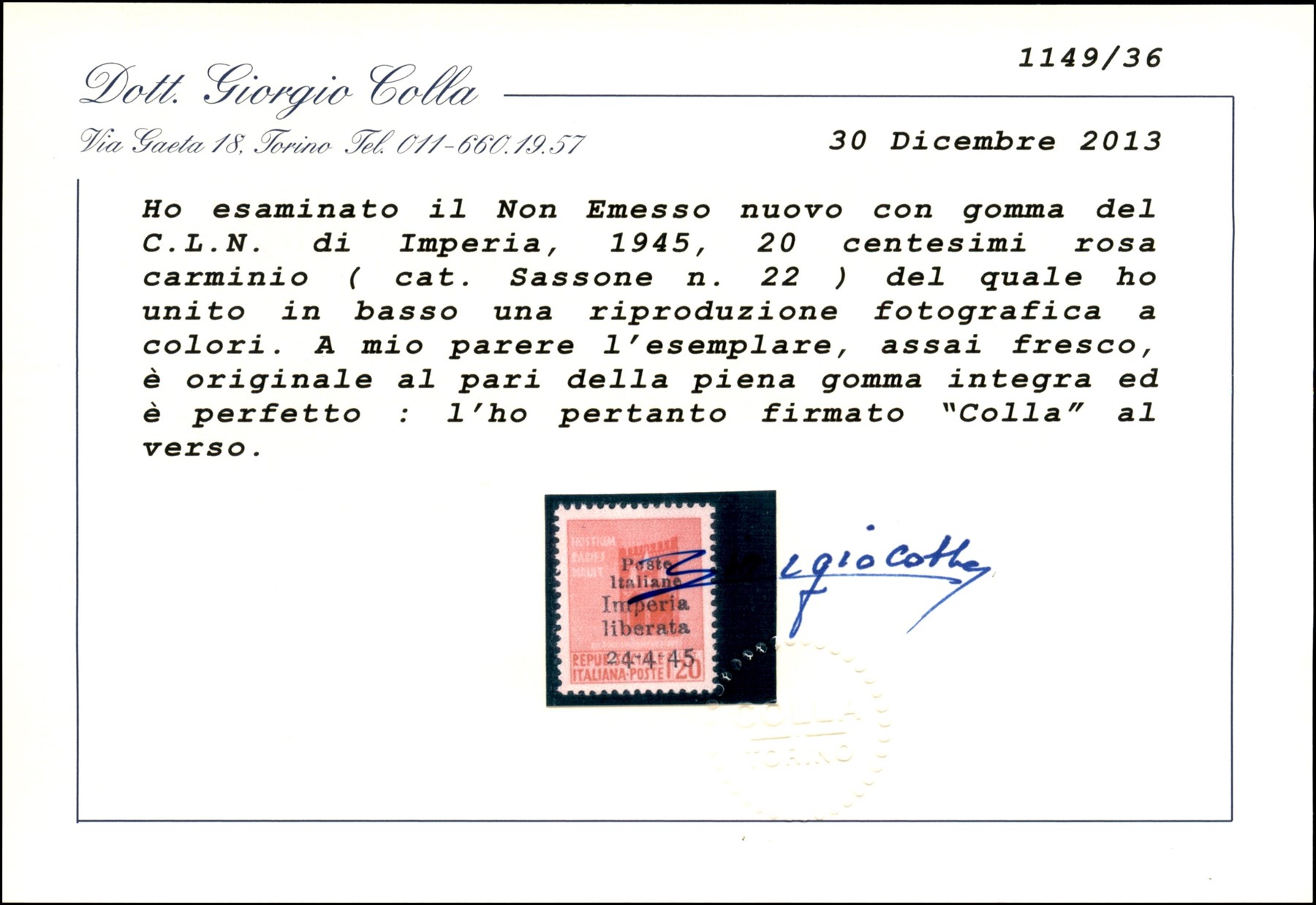 Italia / C.L.n. / Imperia / Non Emessi