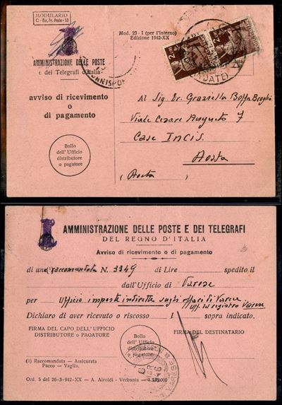 Italia / Regno / Posta Ordinaria