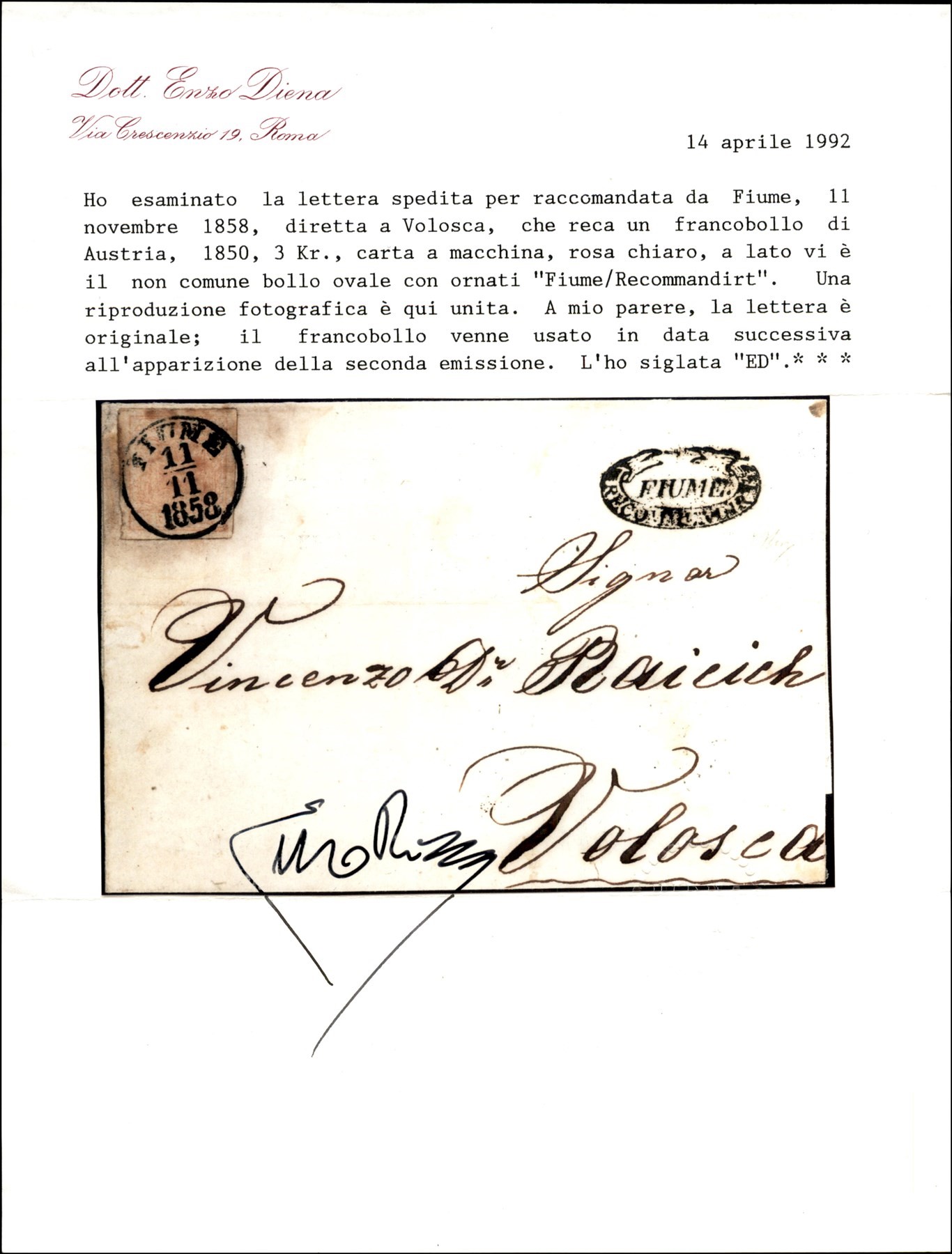 ITALIA / Antichi Stati Italiani / Lombardo Veneto / Territori italiani d'Austria / Posta ordinari...
