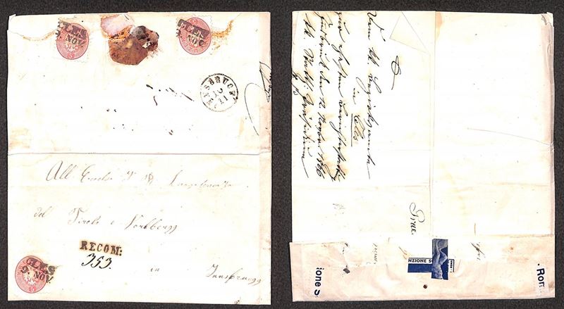 ITALIA / Antichi Stati Italiani / Lombardo Veneto / Territori italiani d'Austria / Posta ordinari...
