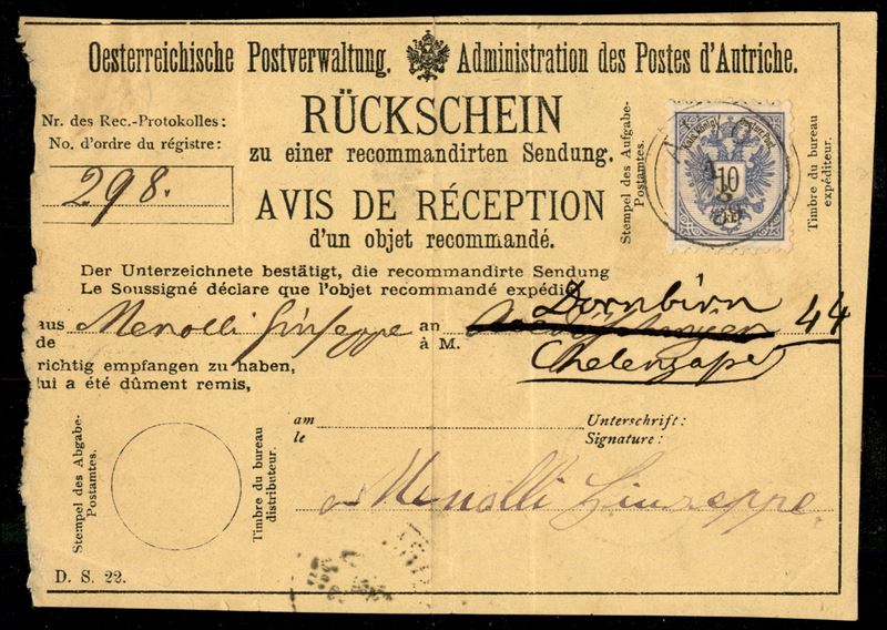 ITALIA / Antichi Stati Italiani / Lombardo Veneto / Territori italiani d'Austria / Posta ordinari...