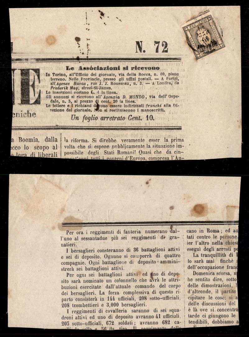 Italia / Antichi Stati Italiani / Sardegna / Posta Ordinaria