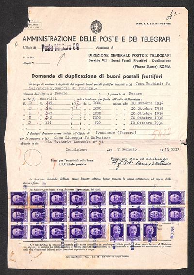 Italia / Regno / Posta Ordinaria