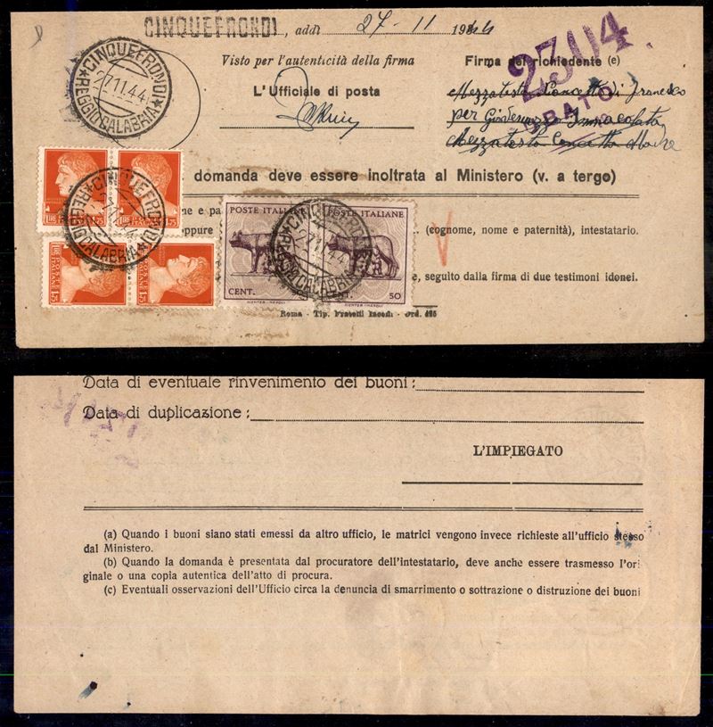 Italia / Regno / Posta Ordinaria
