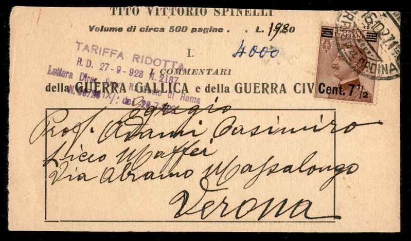 Italia / Regno / Posta Ordinaria