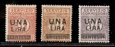 Italia / Regno / Servizio Commissioni