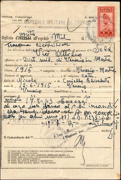 Italia / Regno / Posta Militare