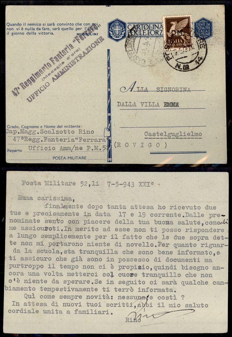 Italia / Regno / Posta Militare