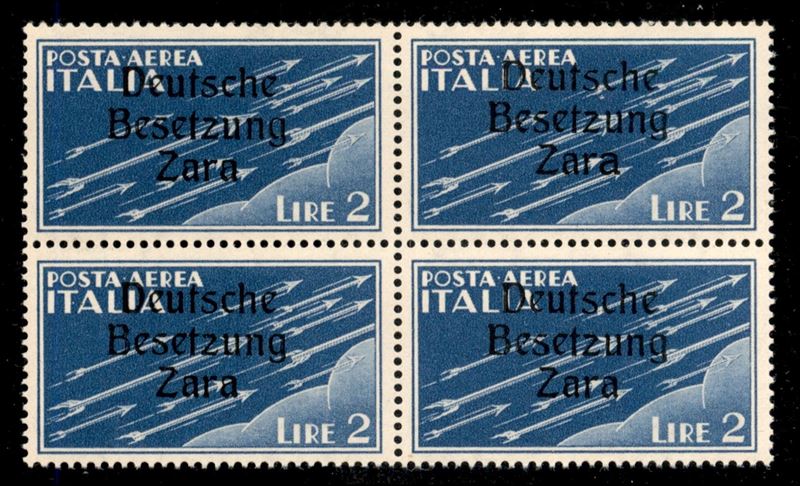 Italia / Occupazioni Straniere di Territori Italiani / Occupazione Tedesca / Zara / Posta Aerea