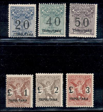 Italia / Colonie / Tripolitania / Segnatasse per Vaglia