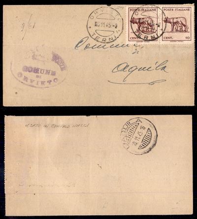 Italia / Regno / Posta Ordinaria