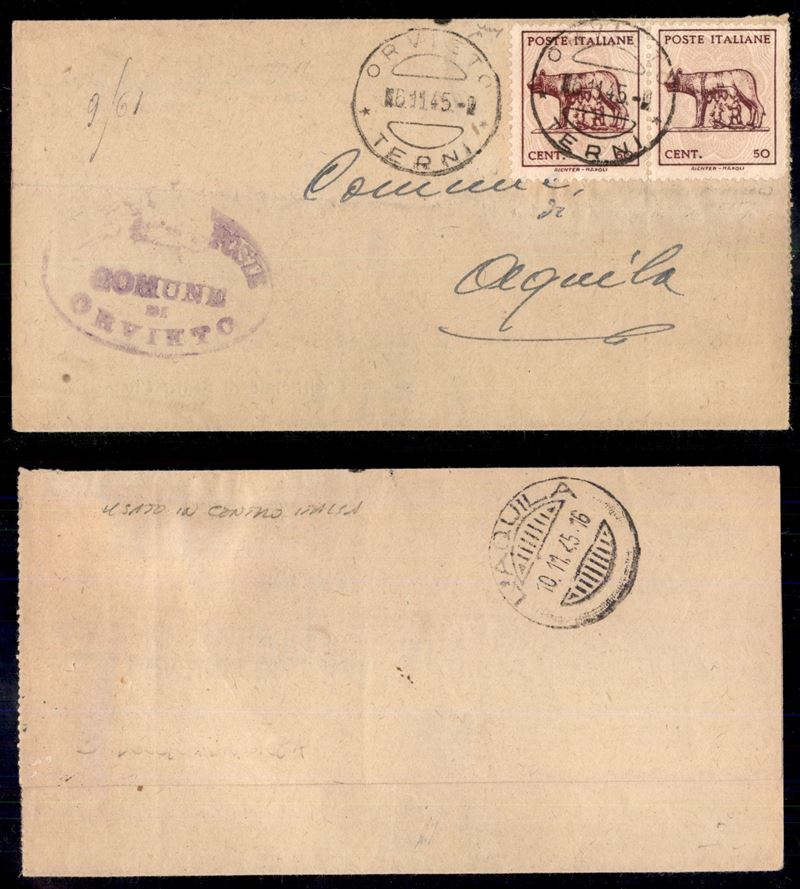 Italia / Regno / Posta Ordinaria