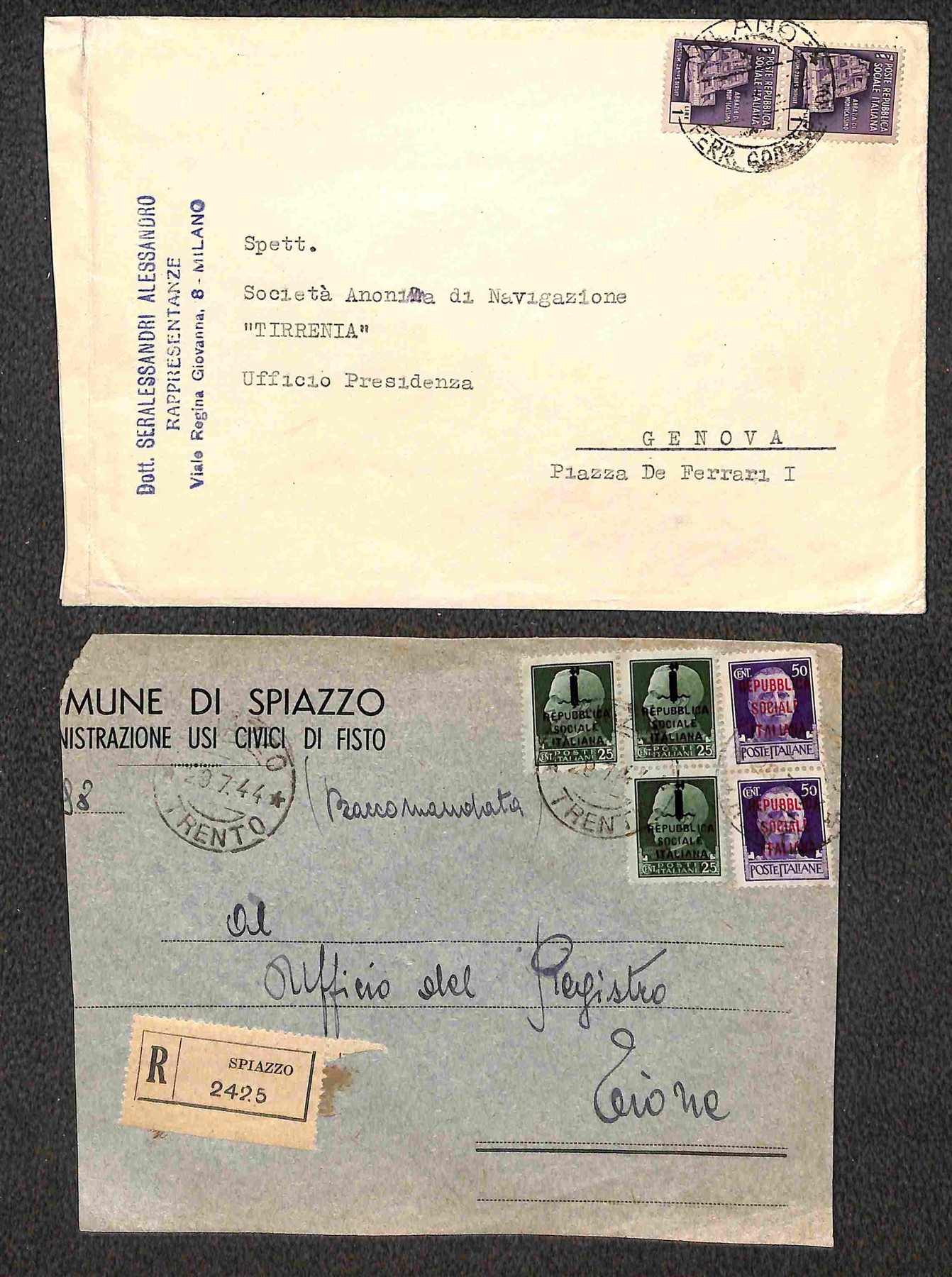 Italia / Rsi / Provvisori / Posta Ordinaria