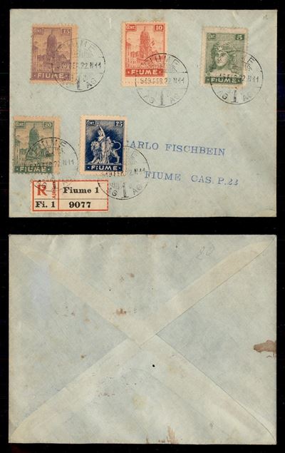 Italia / Occupazioni i Guerra Mondiale / Fiume / Raccomandata