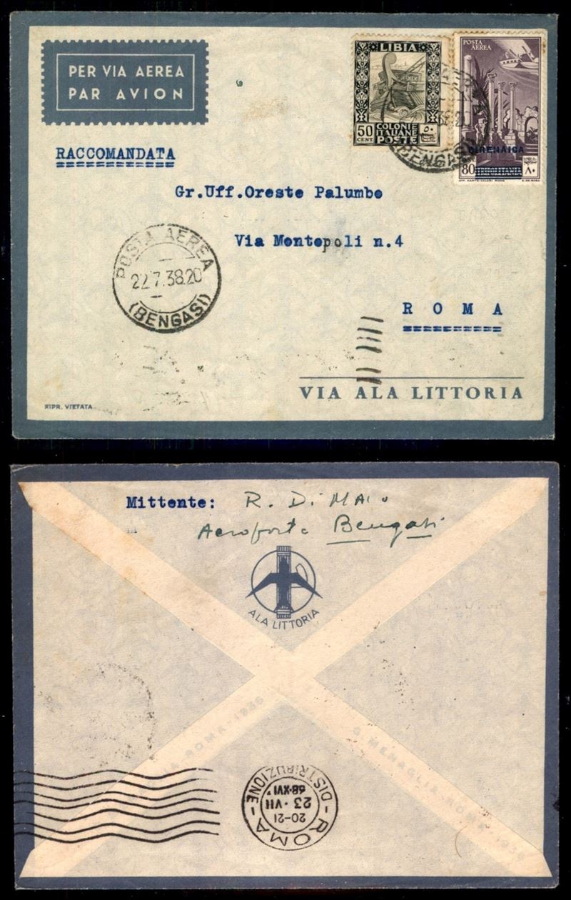 Italia / Colonie / Cirenaica / Aerogrammi