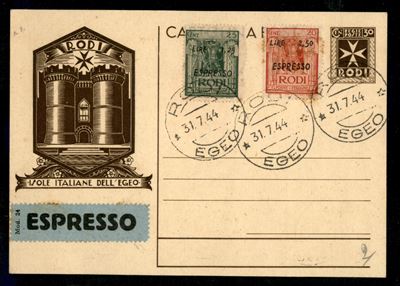 Italia / Colonie / Egeo / Occupazione Tedesca Dell'egeo / Posta Ordinaria