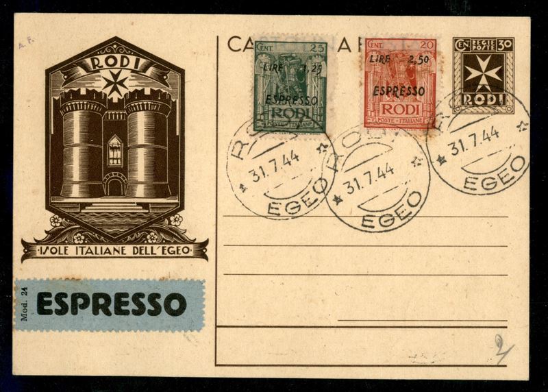 Italia / Colonie / Egeo / Occupazione Tedesca Dell'egeo / Posta Ordinaria