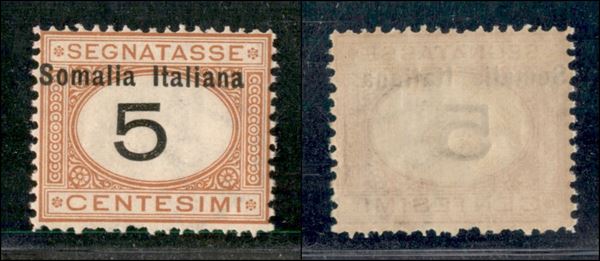 ITALIA / Colonie / Somalia / Segnatasse