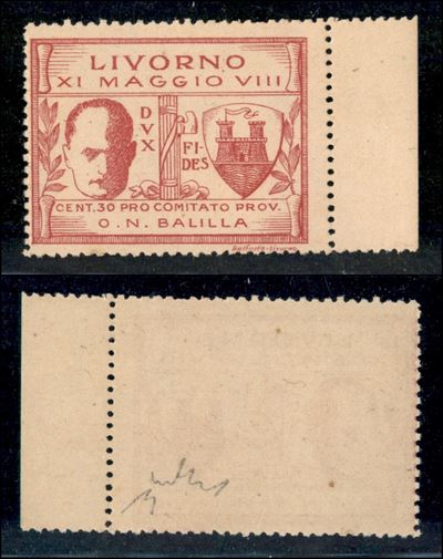 Italia / Emissioni Locali / Livorno / Posta Ordinaria
