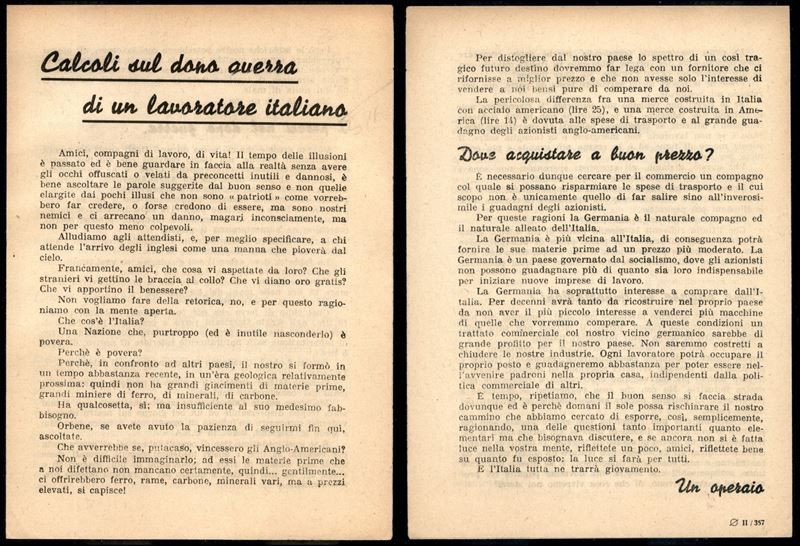Italia / Rsi / Propaganda Rsi