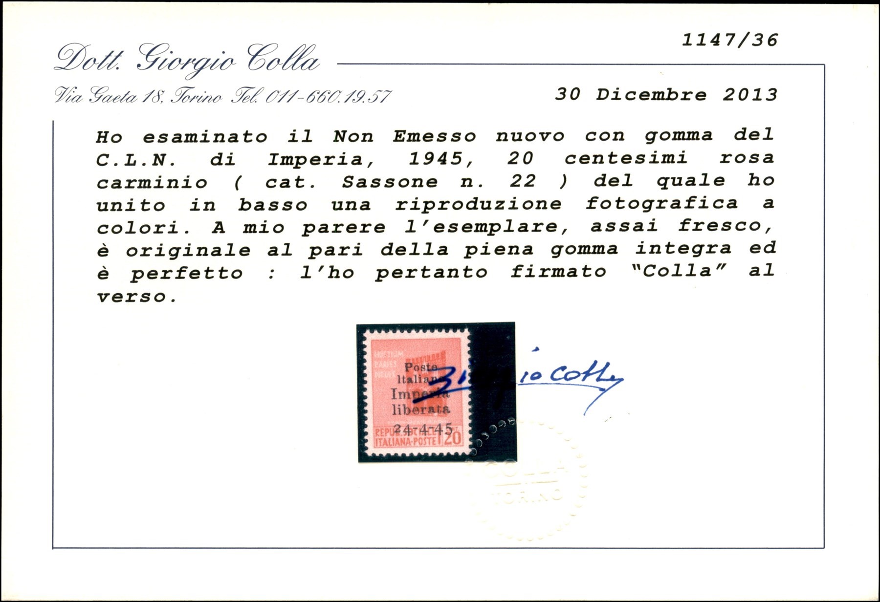 Italia / C.L.n. / Imperia
