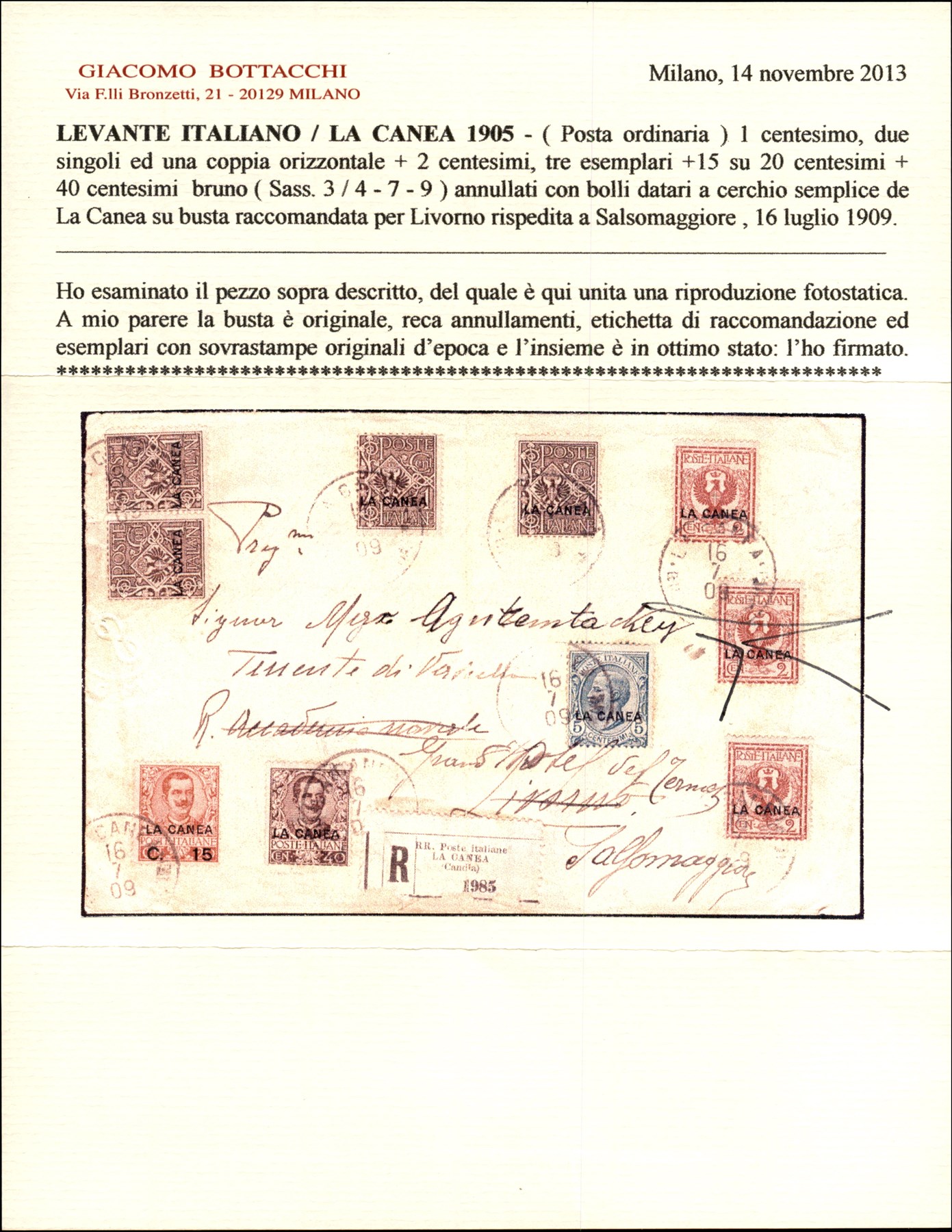 Italia / Uffici Postali All'estero / Levante / la Canea