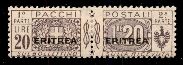 ITALIA / Colonie / Eritrea / Pacchi postali