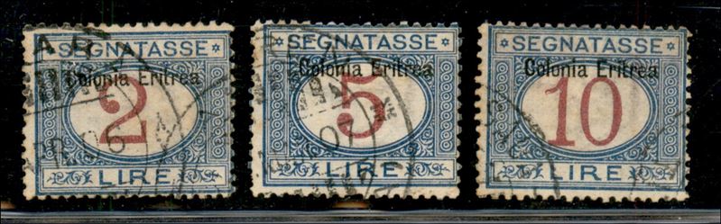 Italia / Colonie / Eritrea / Segnatasse