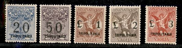 ITALIA / Colonie / Tripolitania / Segnatasse per vaglia