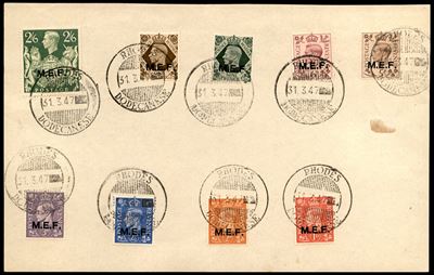 Italia / Occupazioni Straniere delle Colonie / Occupazione Britannica / M.e.f. / Posta Ordinaria