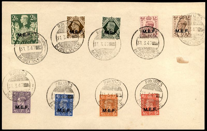 Italia / Occupazioni Straniere delle Colonie / Occupazione Britannica / M.e.f. / Posta Ordinaria